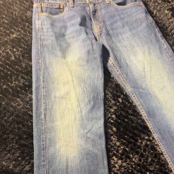 Levi’s 569 Loose Straight Baggy Jeans W32 L32 Blue Y2K Streetwear - Picture 2 of 6